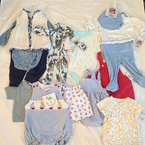Assorted NEW Baby Clothing Items - Newborn to 12 Months - 10 Items